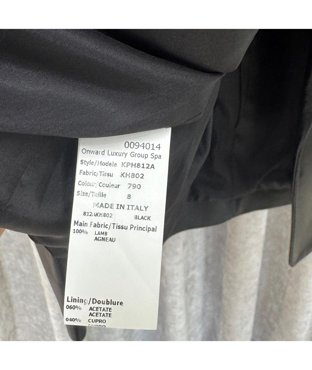 MICHAEL KORS Черный кожаный жакет/пиджак, фото 4