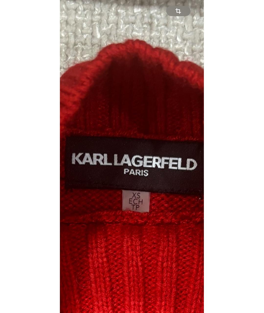 KARL LAGERFELD Красный полиэстеровый джемпер / свитер, фото 3