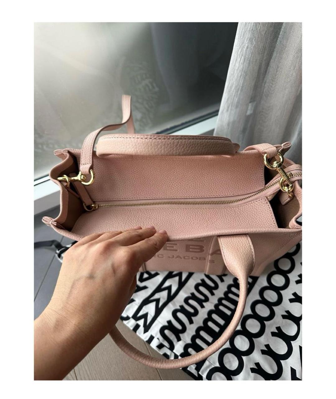 MARC JACOBS Розовая кожаная сумка тоут, фото 2