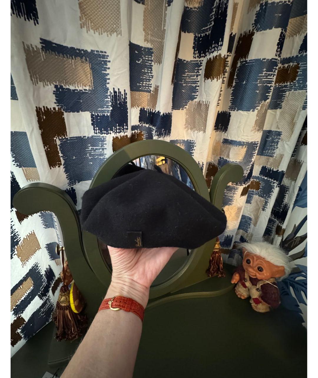 BORSALINO Черная шерстяная шляпа, фото 4