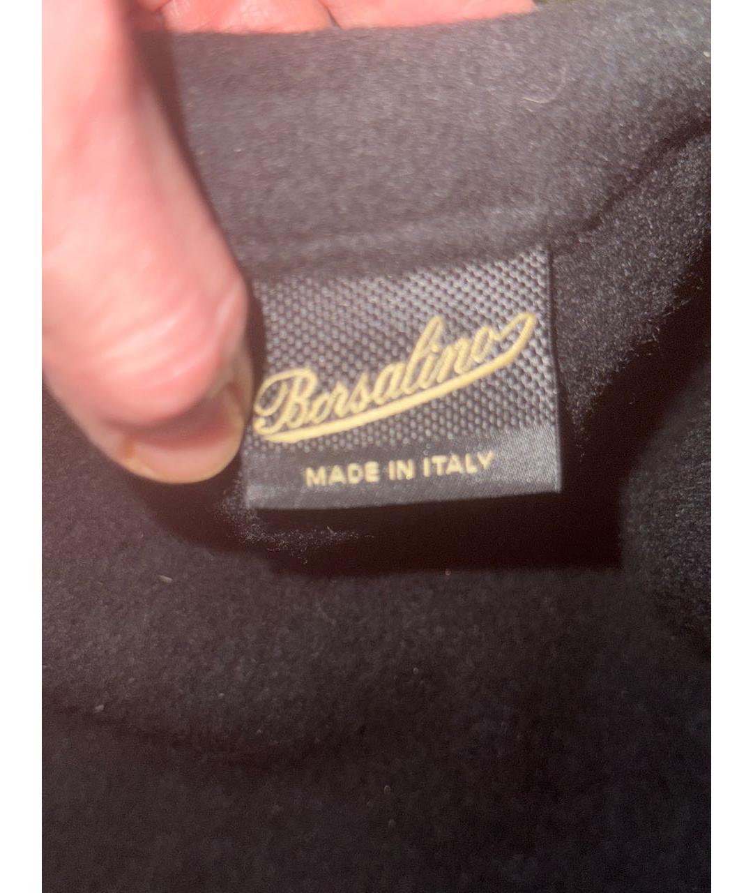 BORSALINO Черная шерстяная шляпа, фото 6