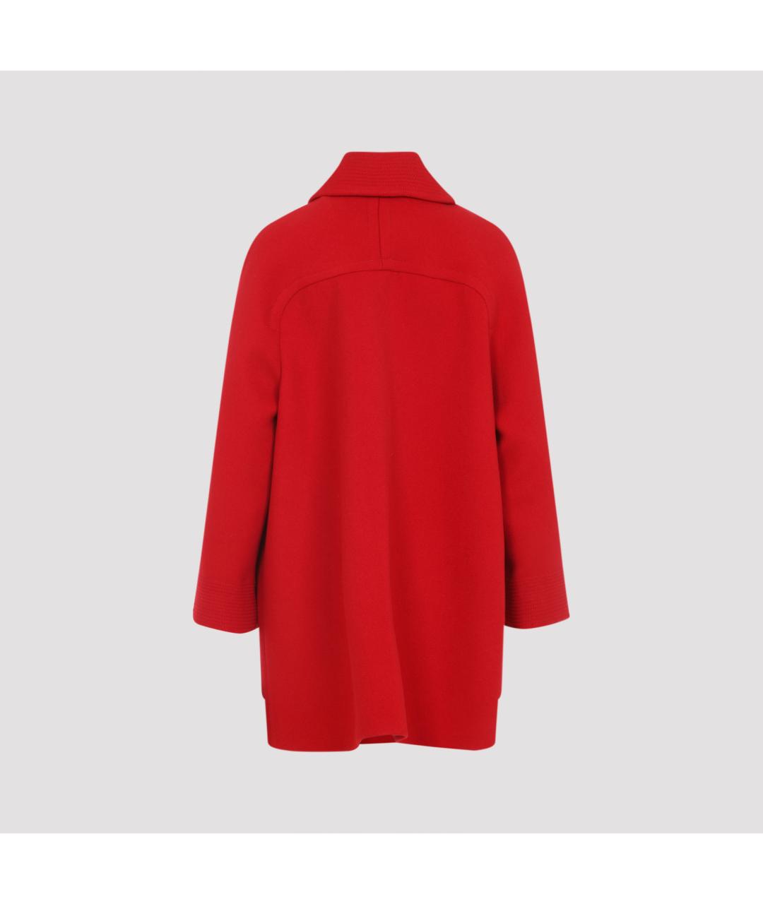 VALENTINO Красное шерстяное пальто, фото 4