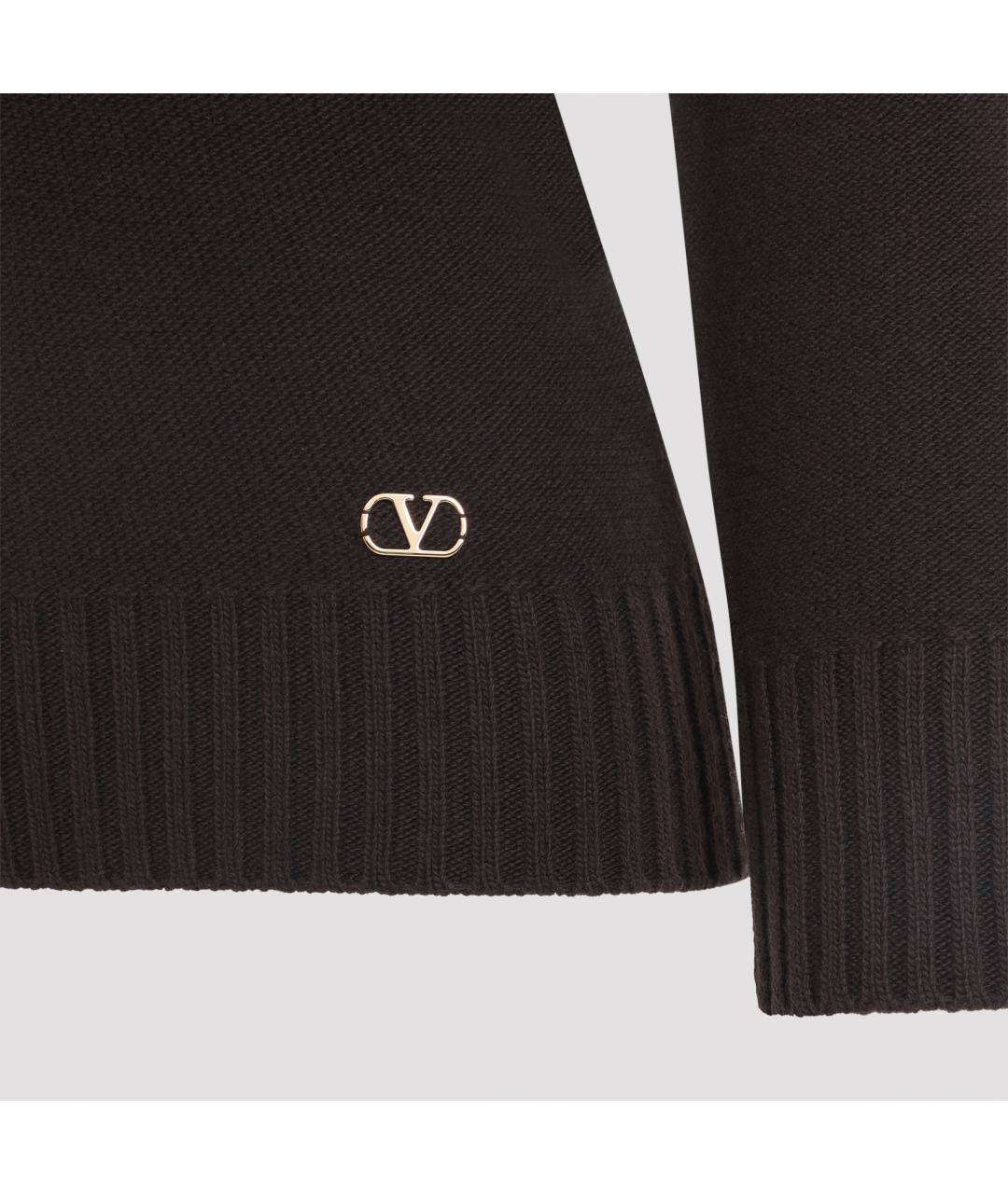 VALENTINO Коричневый кашемировый джемпер / свитер, фото 5