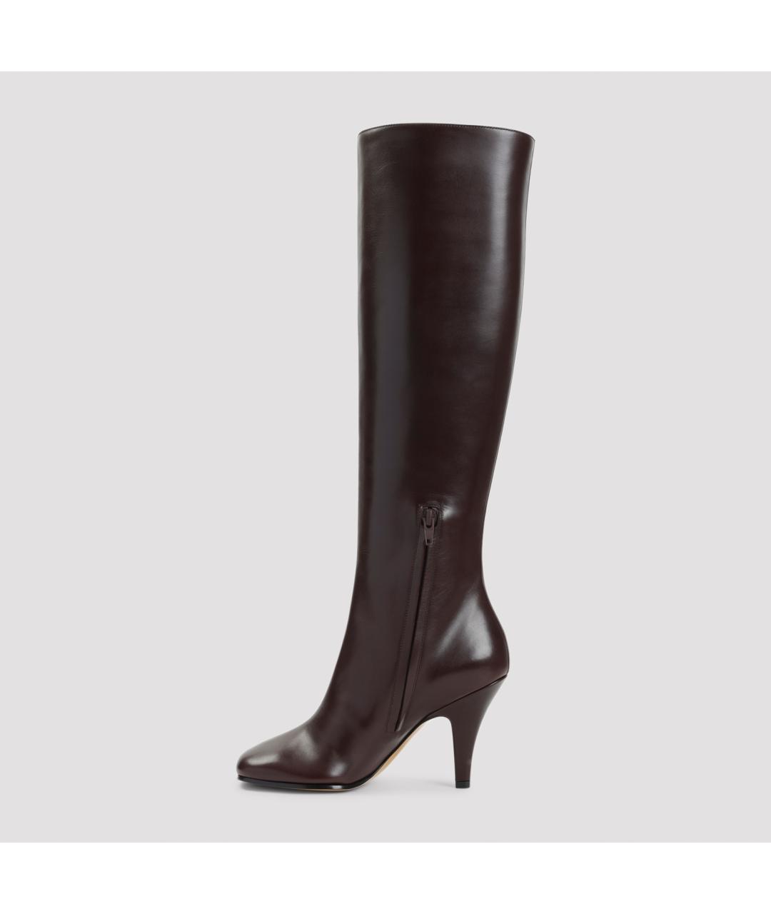 PHOEBE PHILO Коричневые кожаные сапоги, фото 2