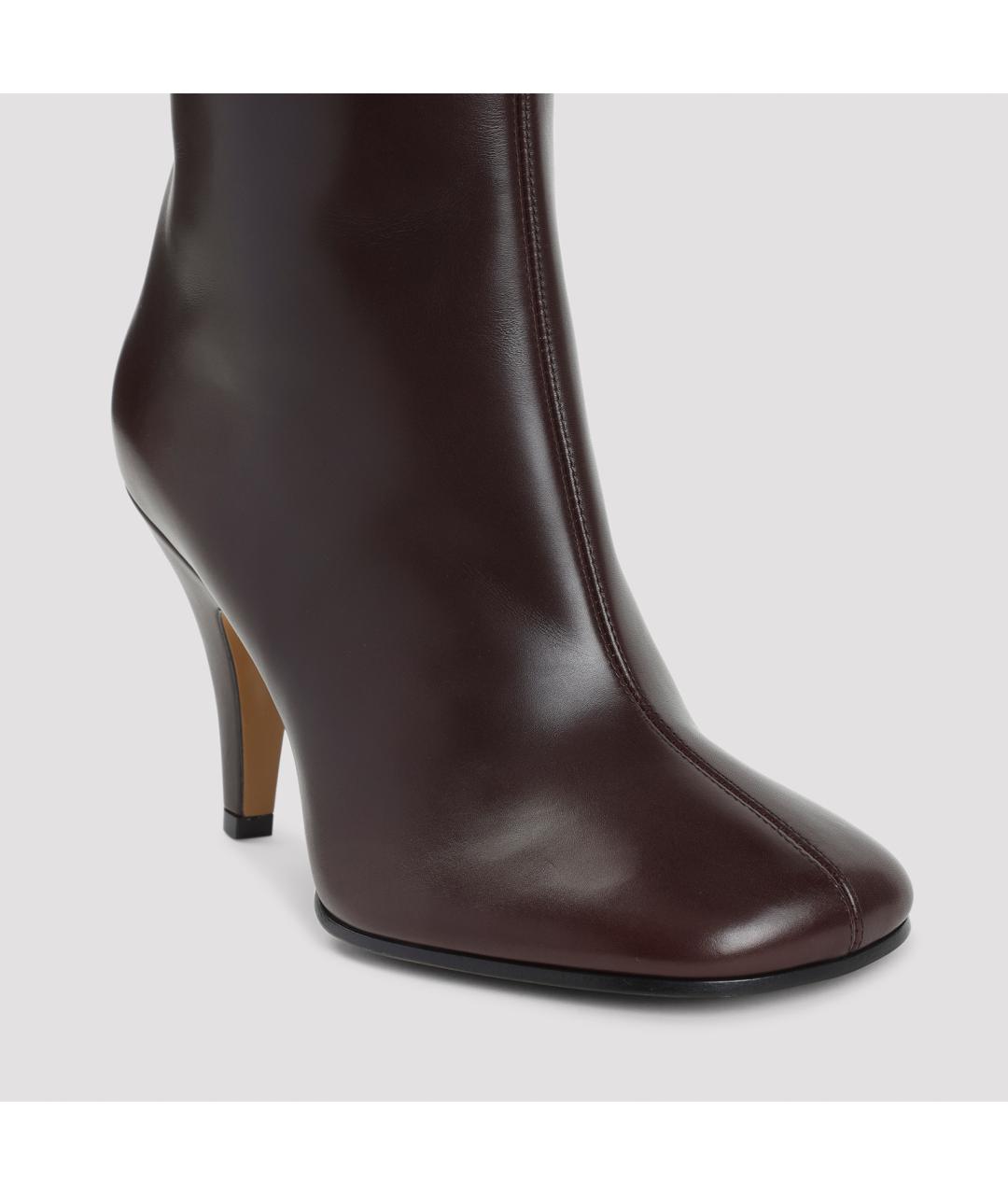 PHOEBE PHILO Коричневые кожаные сапоги, фото 4