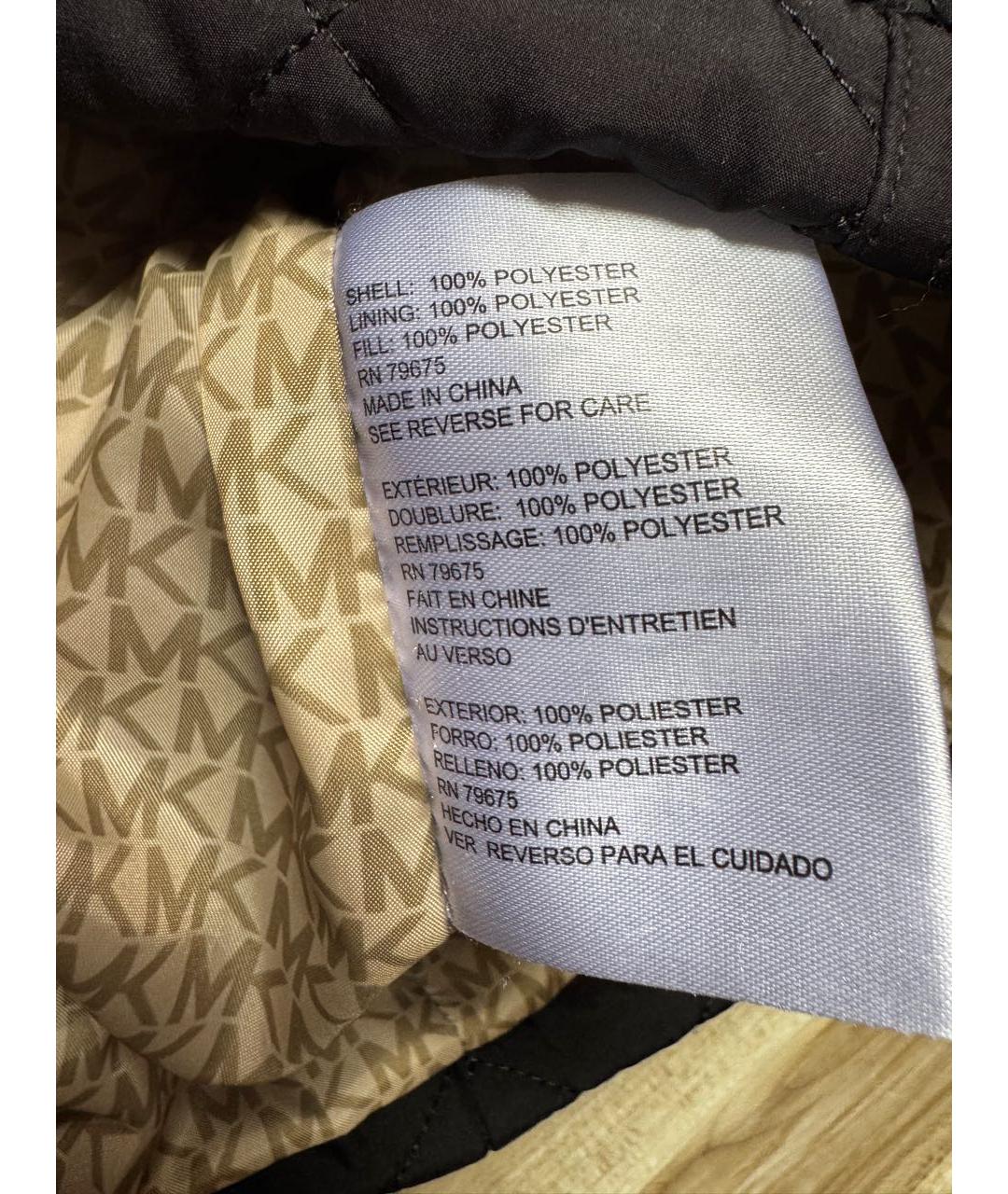MICHAEL KORS Черная полиэстеровая куртка, фото 8