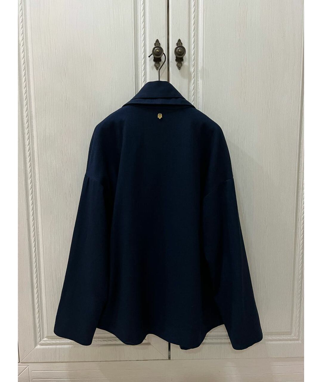 ALENA AKHMADULLINA Темно-синий шерстяной жакет/пиджак, фото 8