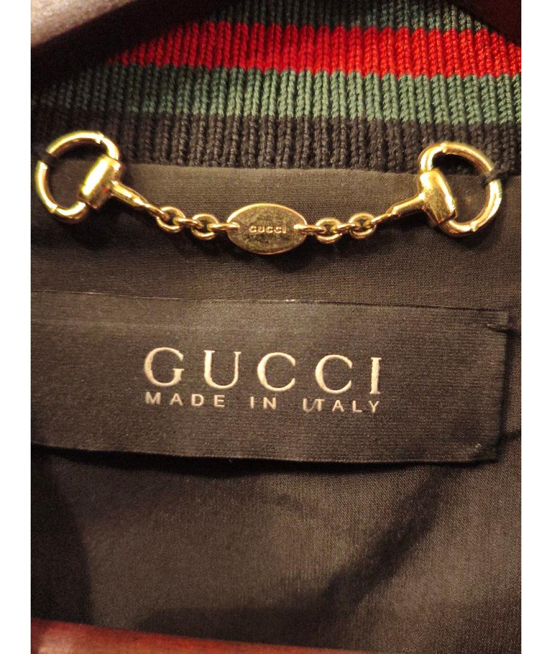 GUCCI Черная кожаная куртка, фото 3