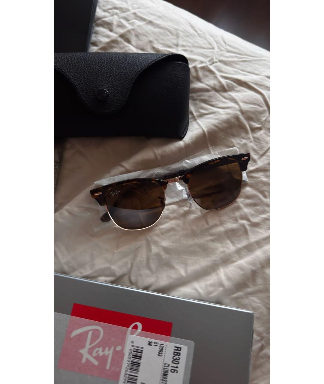 RAY BAN Коричневые солнцезащитные очки, фото 6