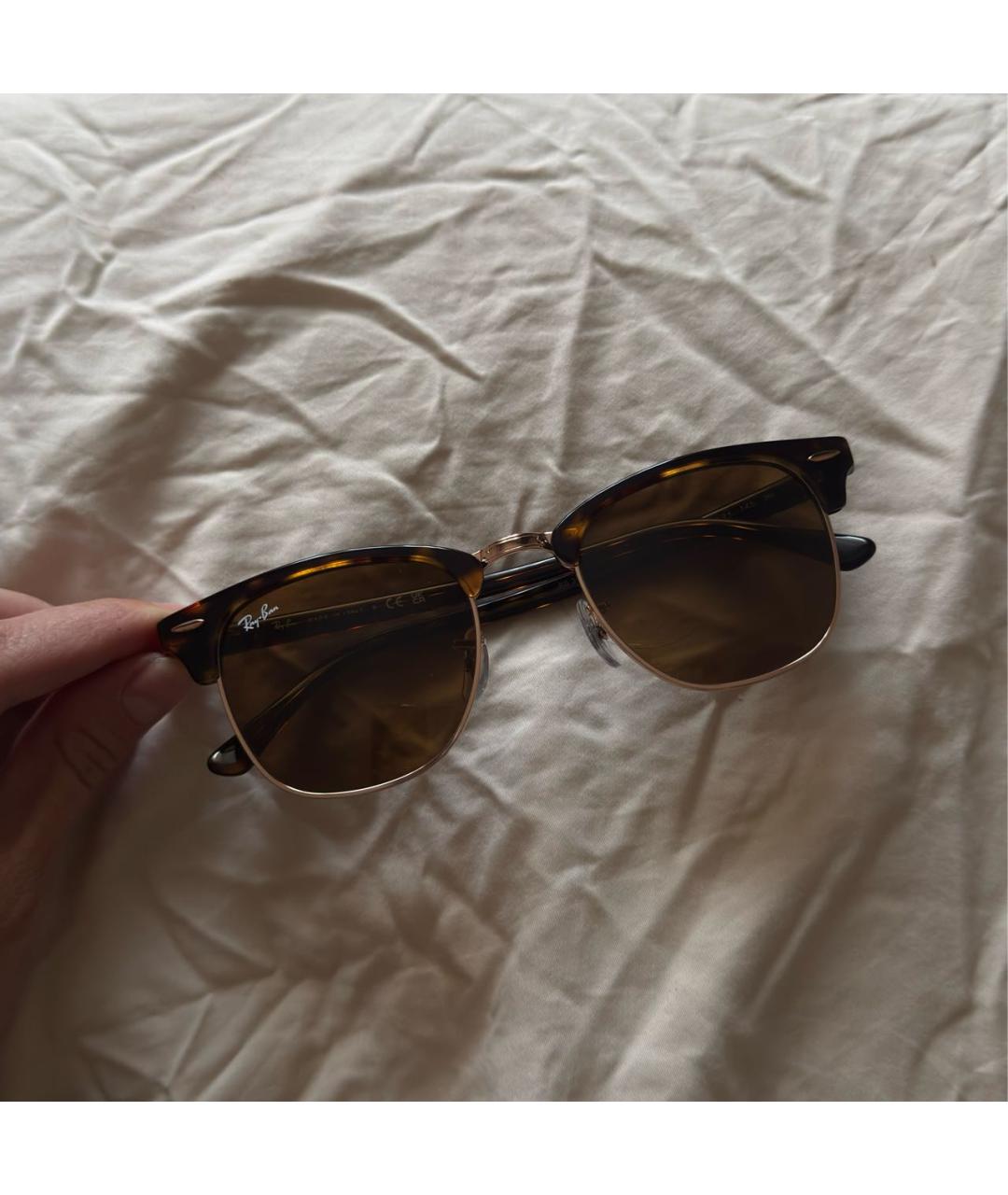 RAY BAN Коричневые солнцезащитные очки, фото 9