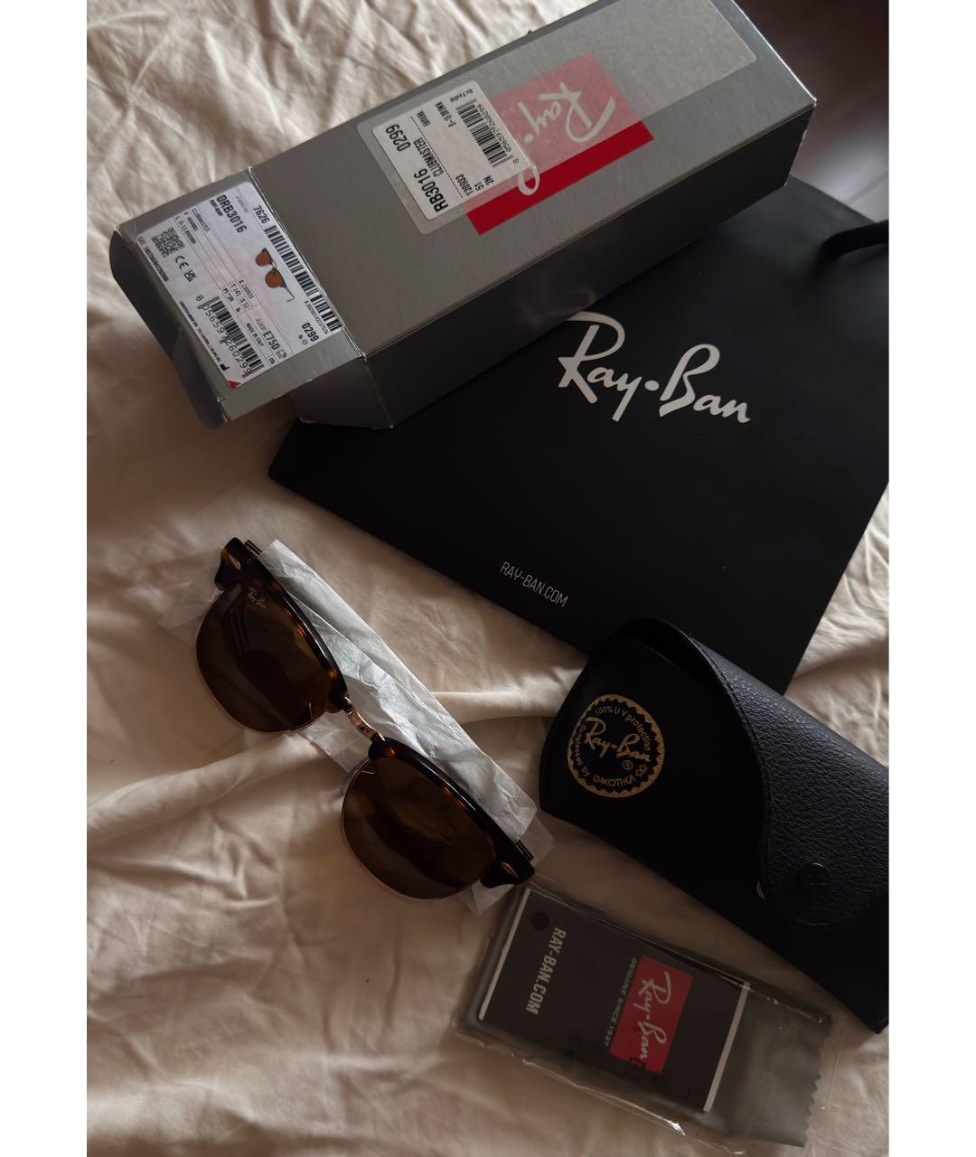 RAY BAN Коричневые солнцезащитные очки, фото 4