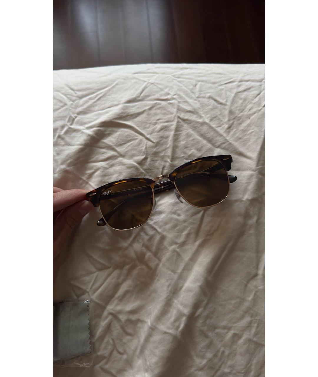 RAY BAN Коричневые солнцезащитные очки, фото 8
