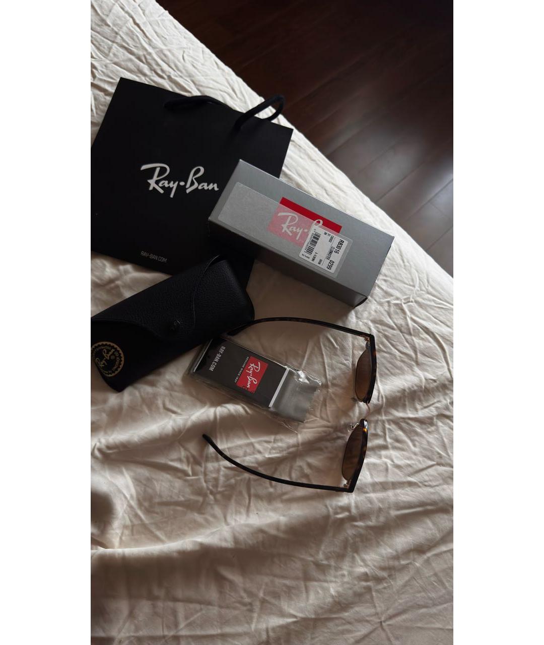 RAY BAN Коричневые солнцезащитные очки, фото 5