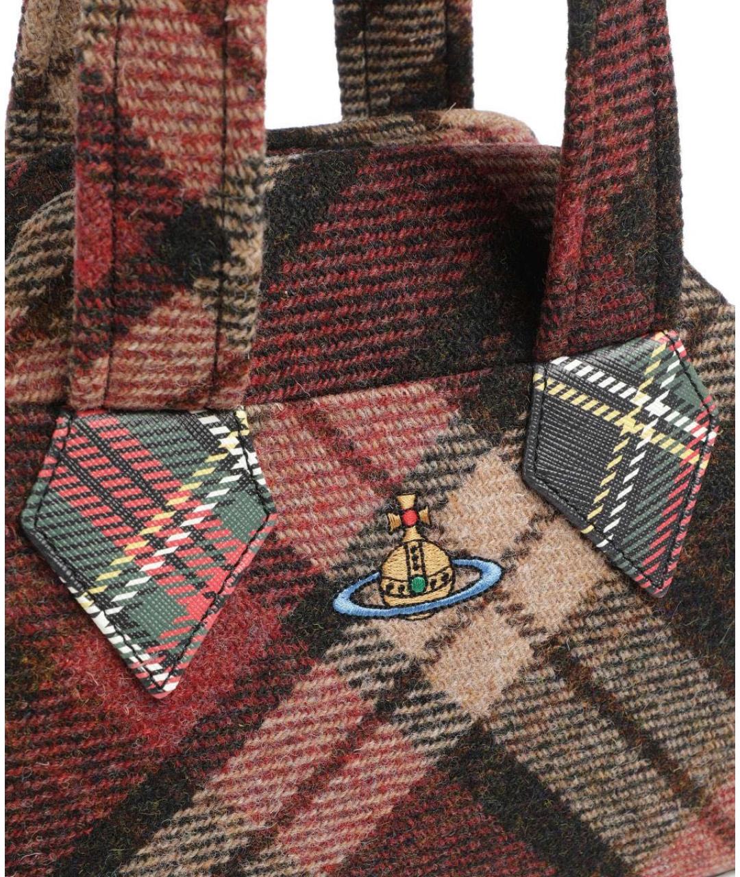 VIVIENNE WESTWOOD Бордовая сумка тоут, фото 6