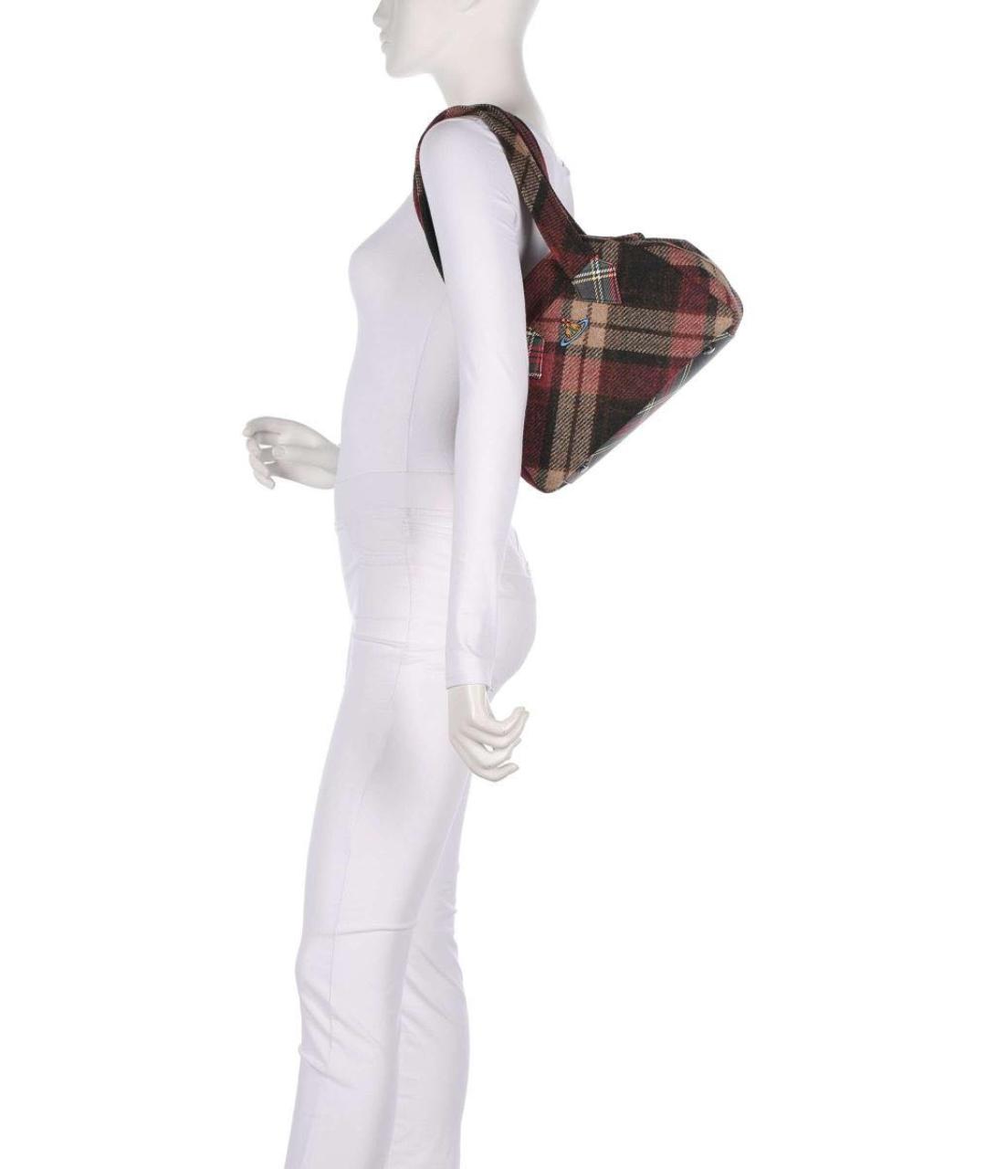 VIVIENNE WESTWOOD Бордовая сумка тоут, фото 2