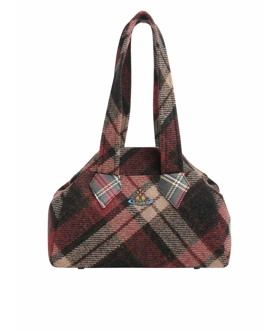 VIVIENNE WESTWOOD Бордовая сумка тоут, фото 1