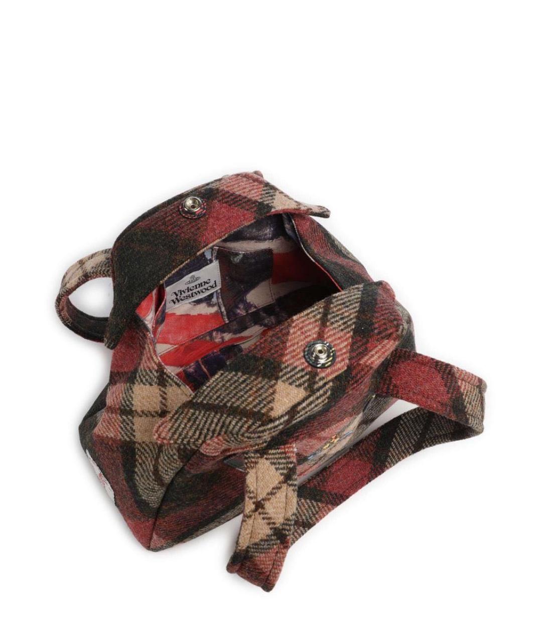 VIVIENNE WESTWOOD Бордовая сумка тоут, фото 4