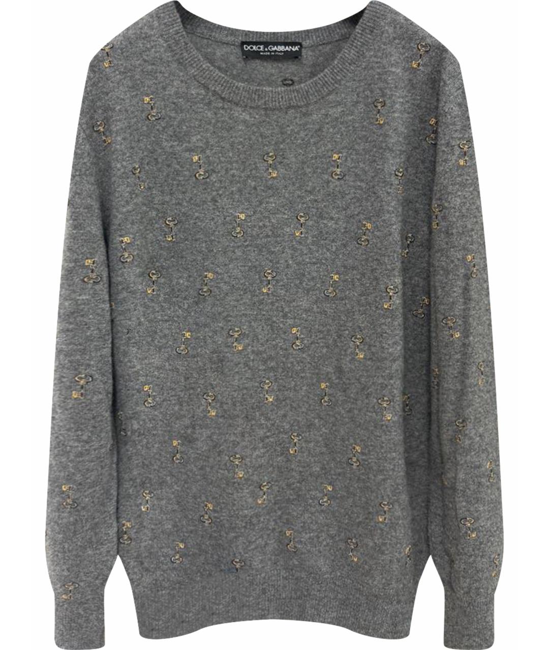 DOLCE&GABBANA Антрацитовый кашемировый джемпер / свитер, фото 1