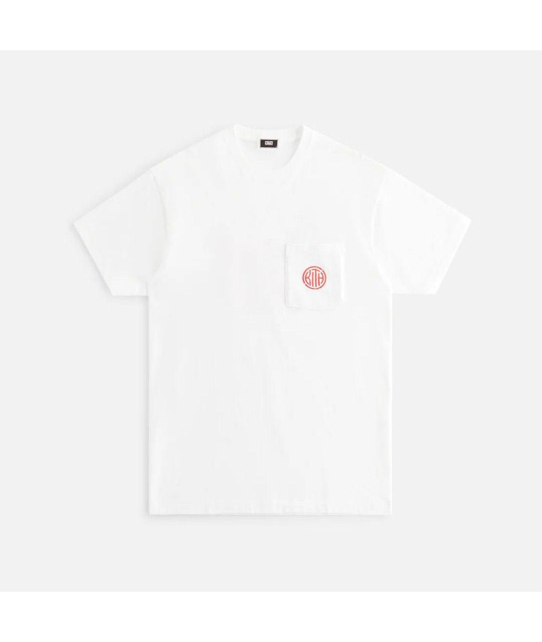 KITH Белая хлопковая футболка, фото 3