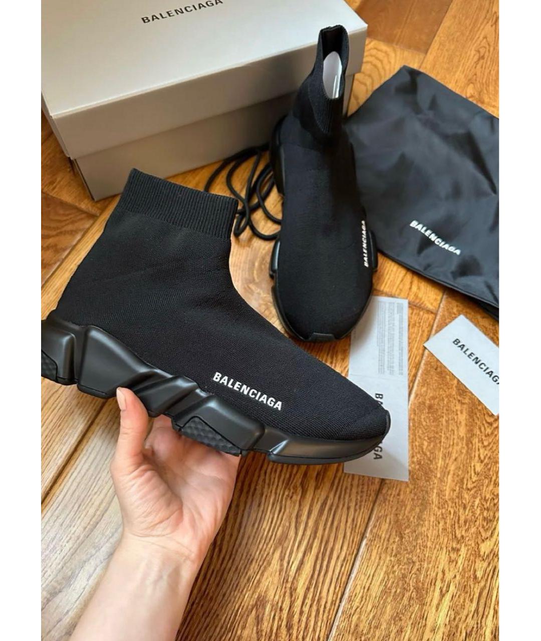 BALENCIAGA Черные кроссовки, фото 2