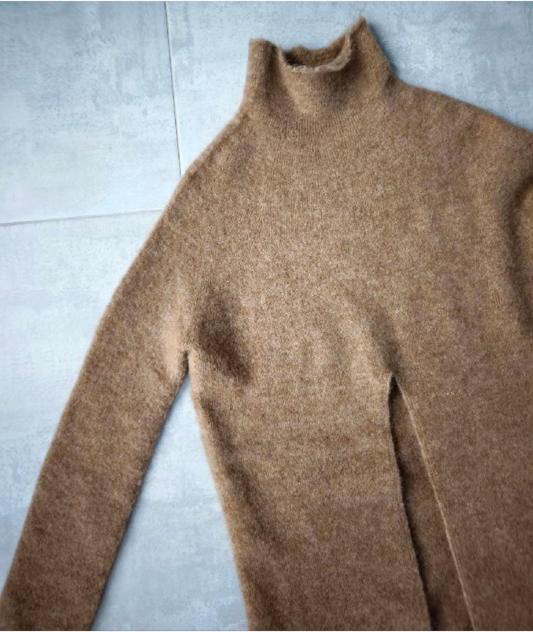 JIL SANDER Бежевый шерстяной кардиган, фото 9