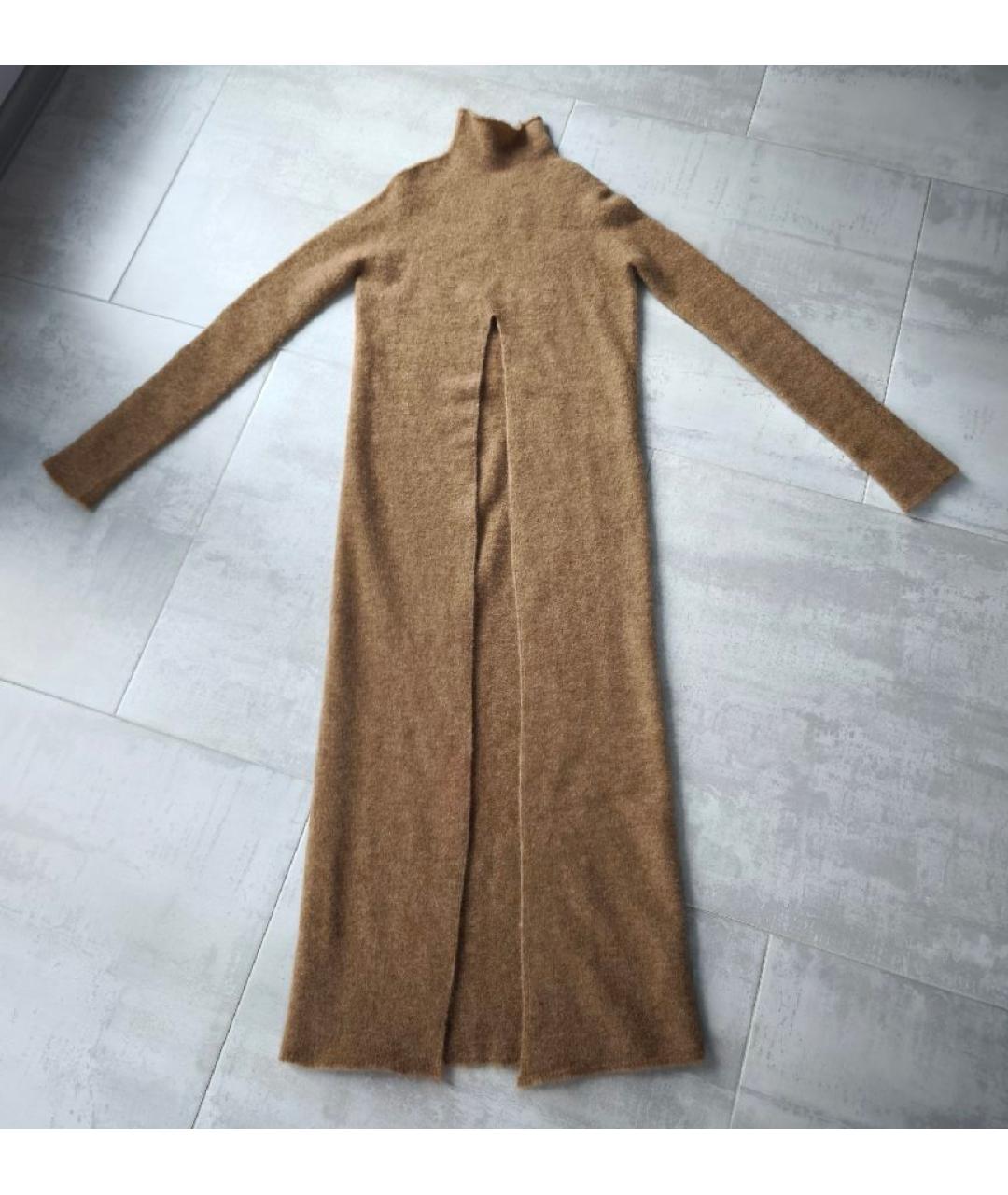 JIL SANDER Бежевый шерстяной кардиган, фото 10