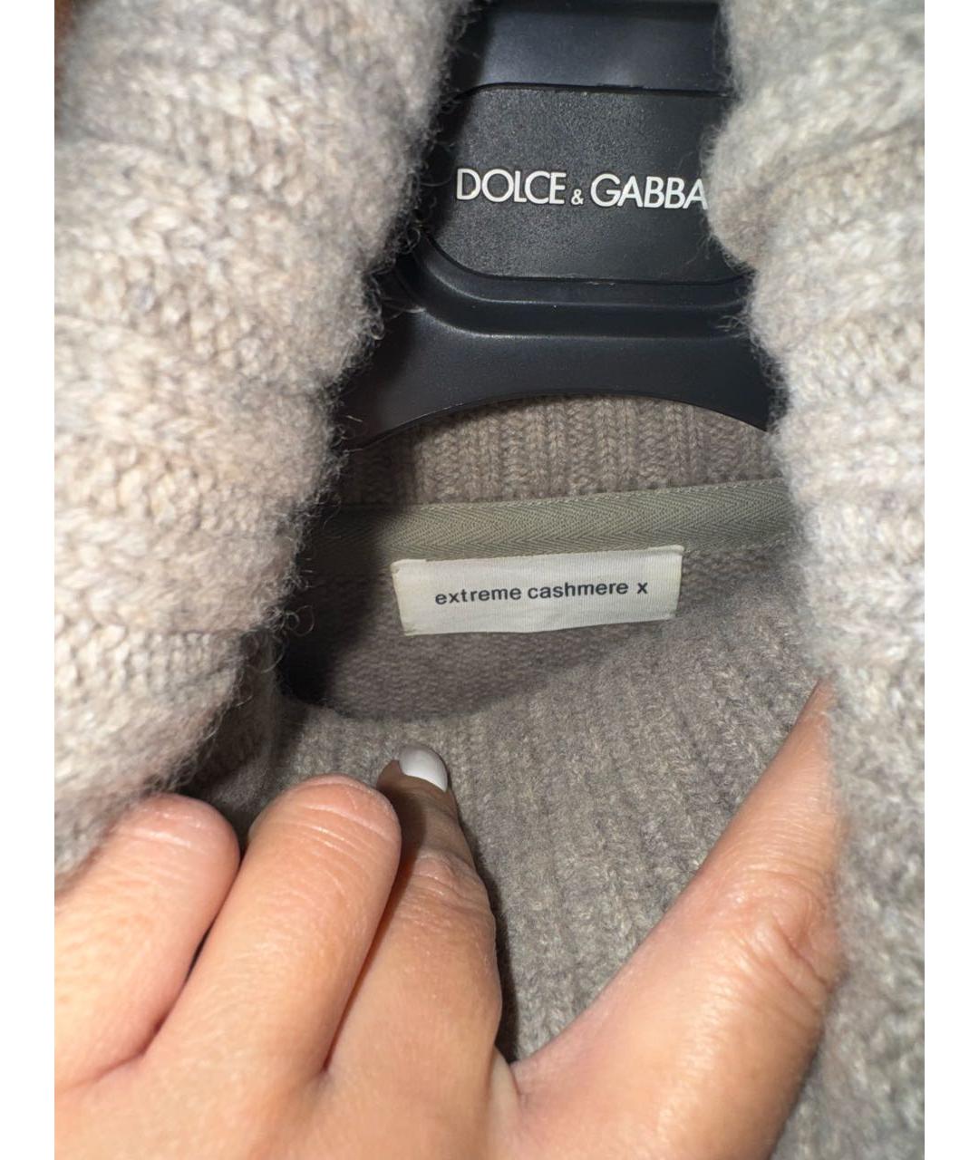 EXTREME CASHMERE Бежевый кашемировый джемпер / свитер, фото 5