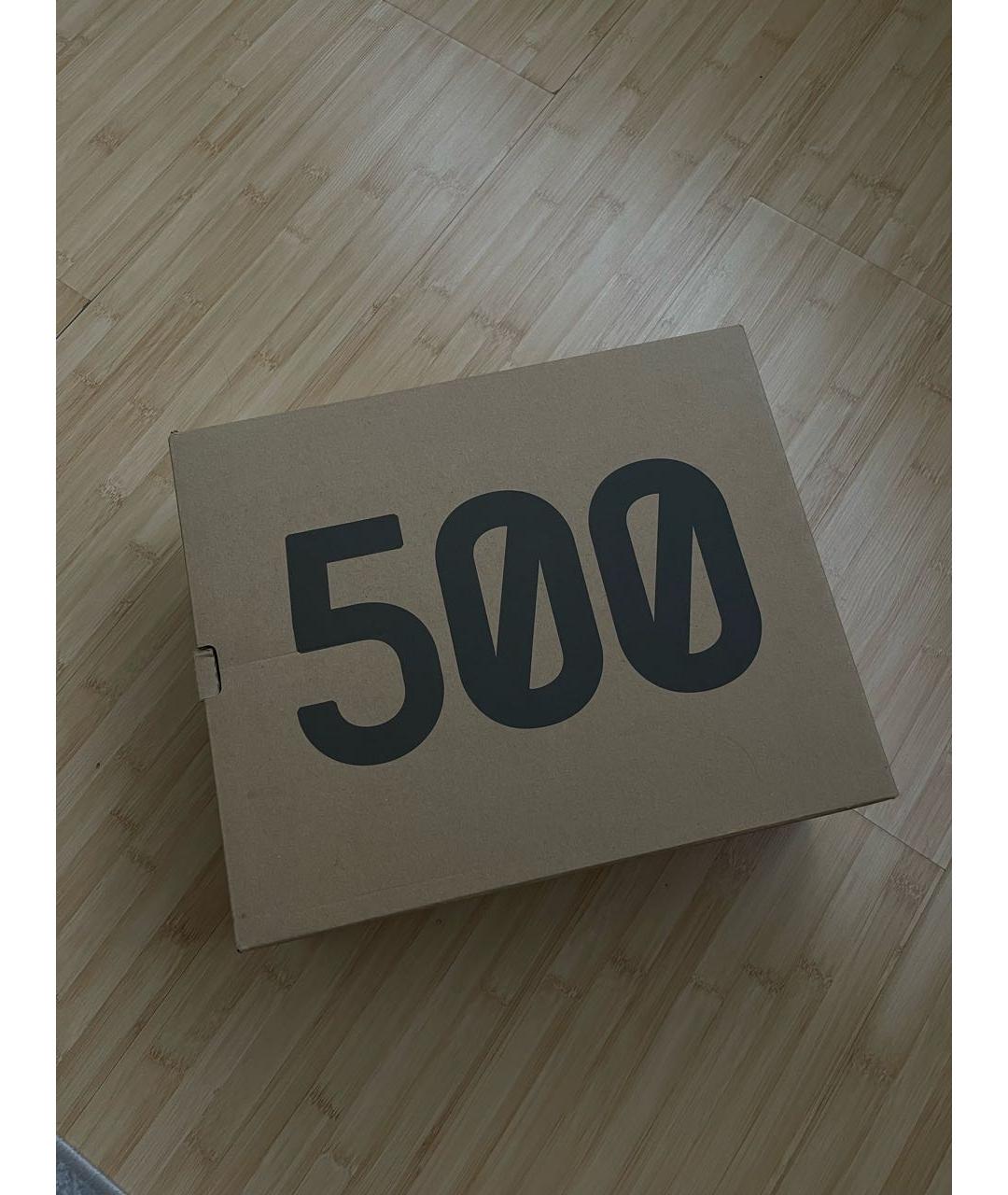 ADIDAS YEEZY Темно-синие замшевые высокие кроссовки / кеды, фото 4