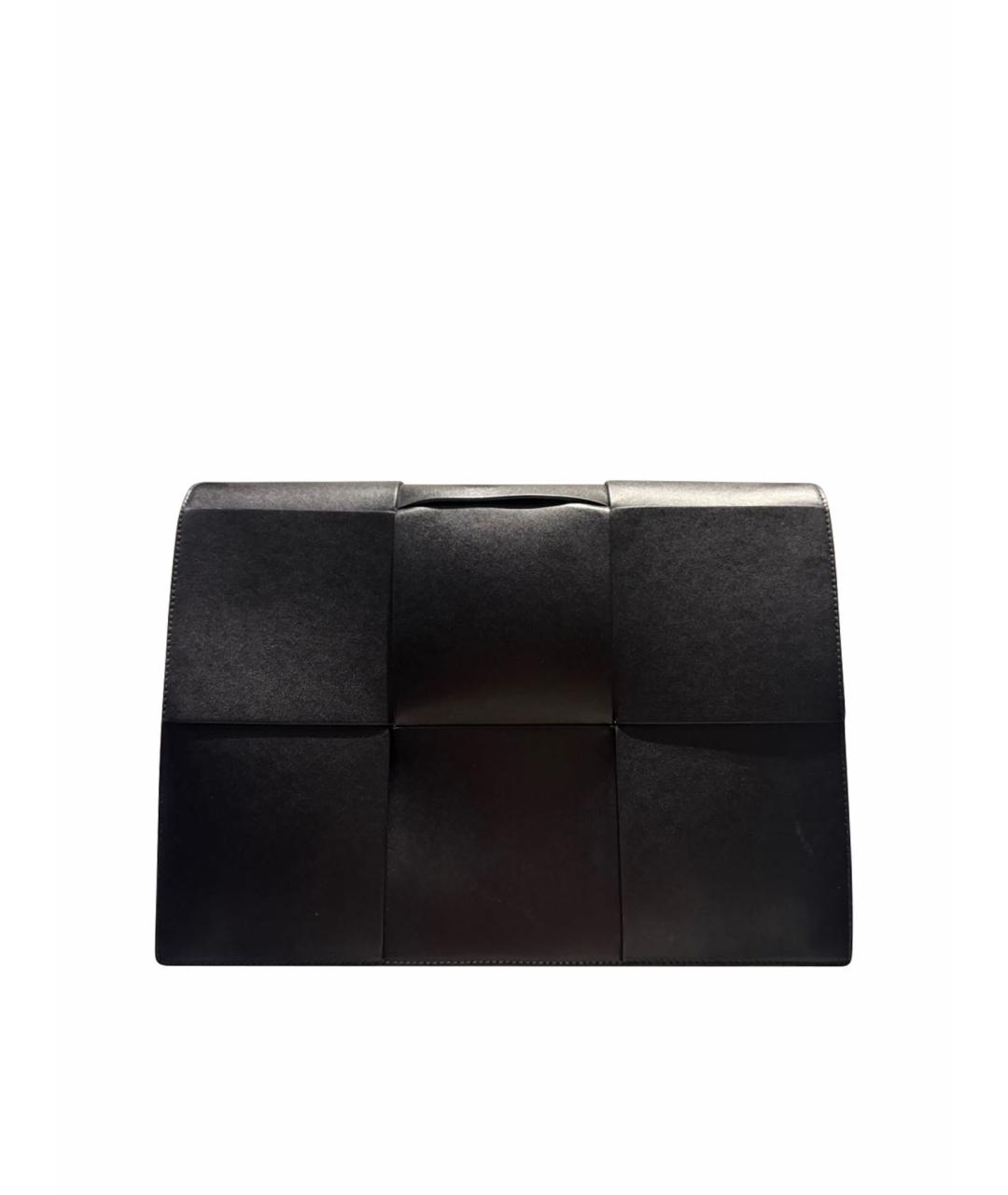 BOTTEGA VENETA Черная кожаная сумка на плечо, фото 1