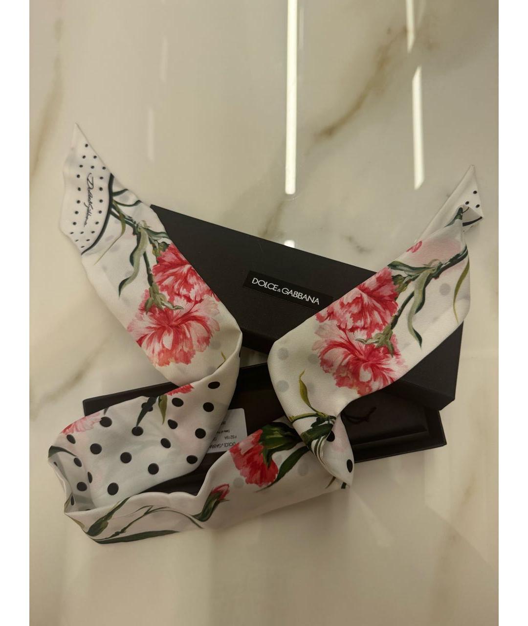 DOLCE&GABBANA Белая повязка на голову, фото 3