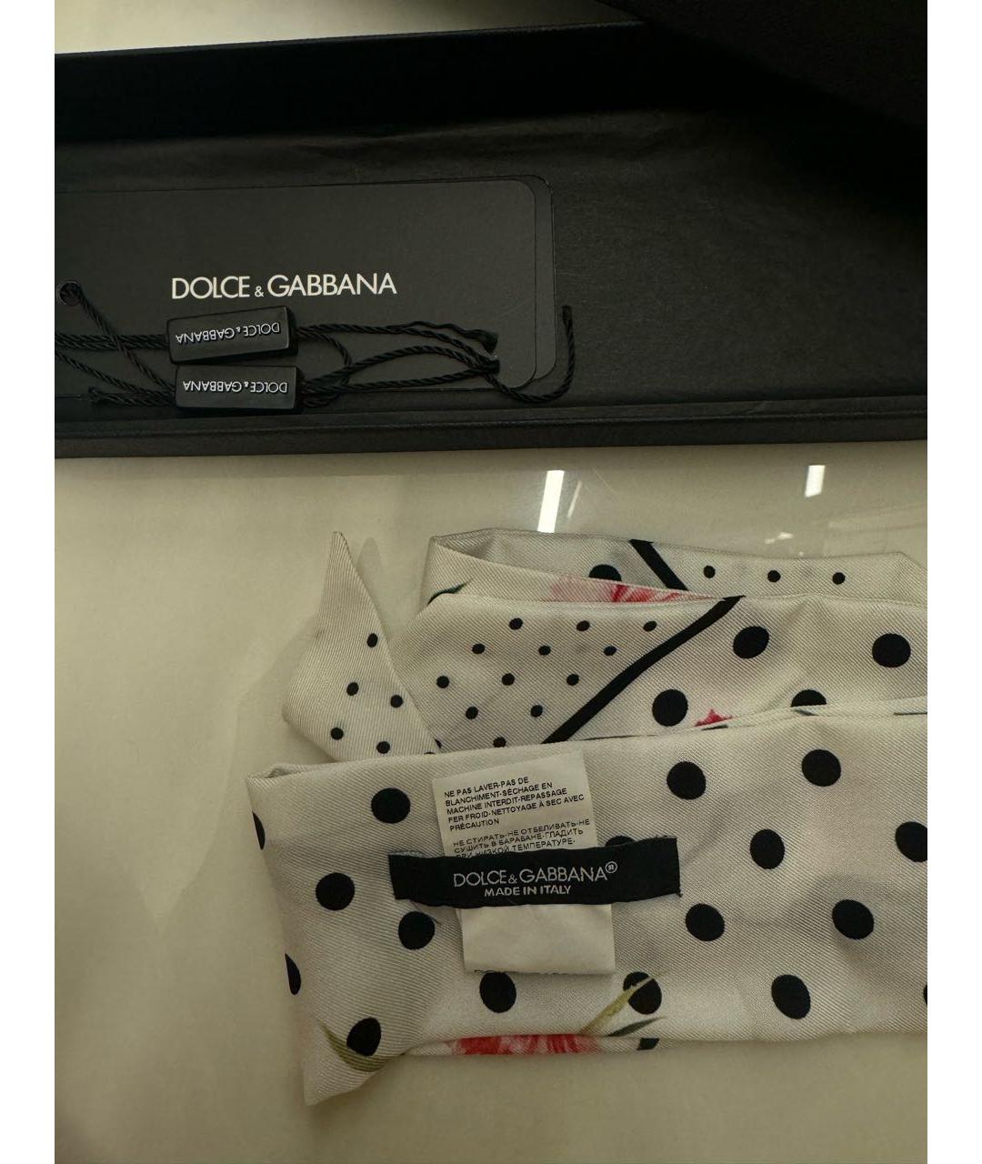 DOLCE&GABBANA Белая повязка на голову, фото 2