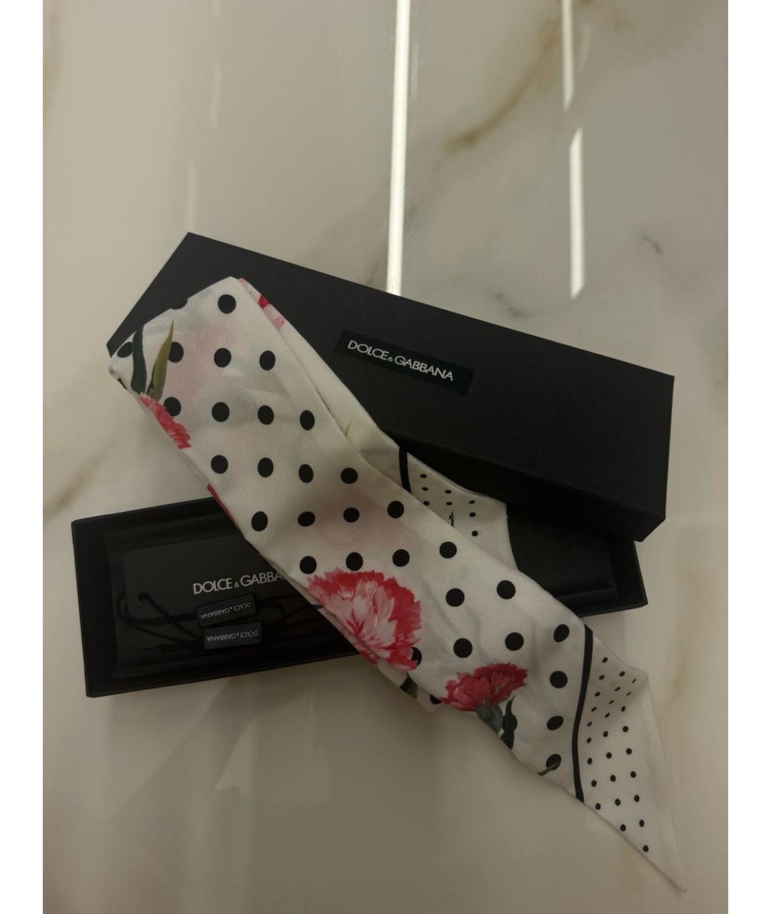 DOLCE&GABBANA Белая повязка на голову, фото 4