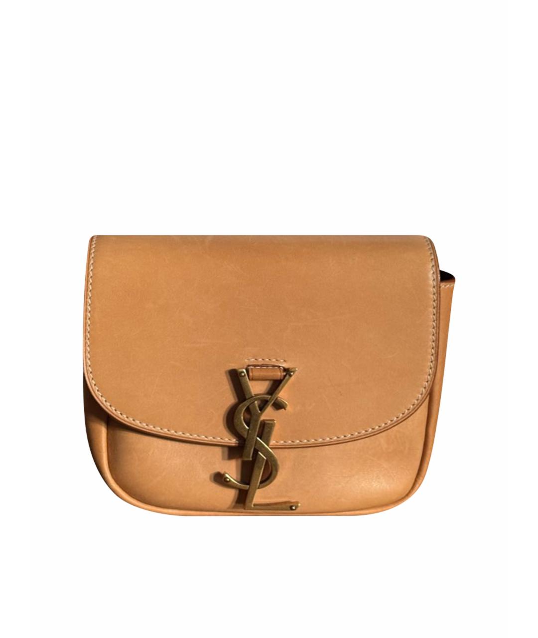 SAINT LAURENT Оранжевая кожаная сумка через плечо, фото 1