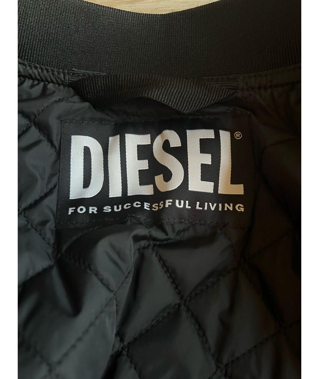 DIESEL Черная полиэстеровая куртка, фото 4