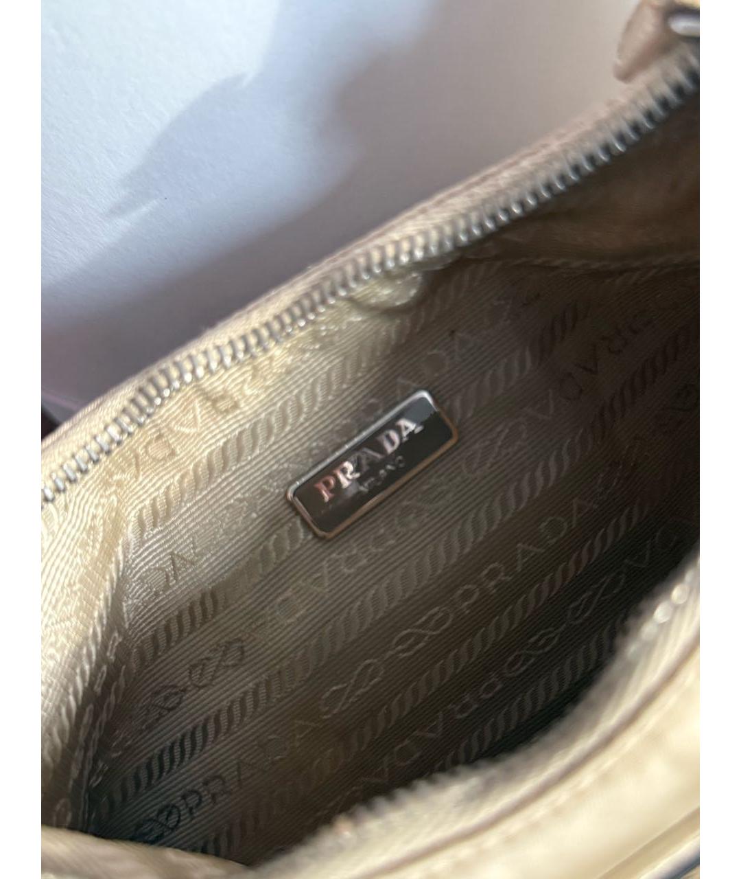 PRADA Бежевая сумка с короткими ручками, фото 3