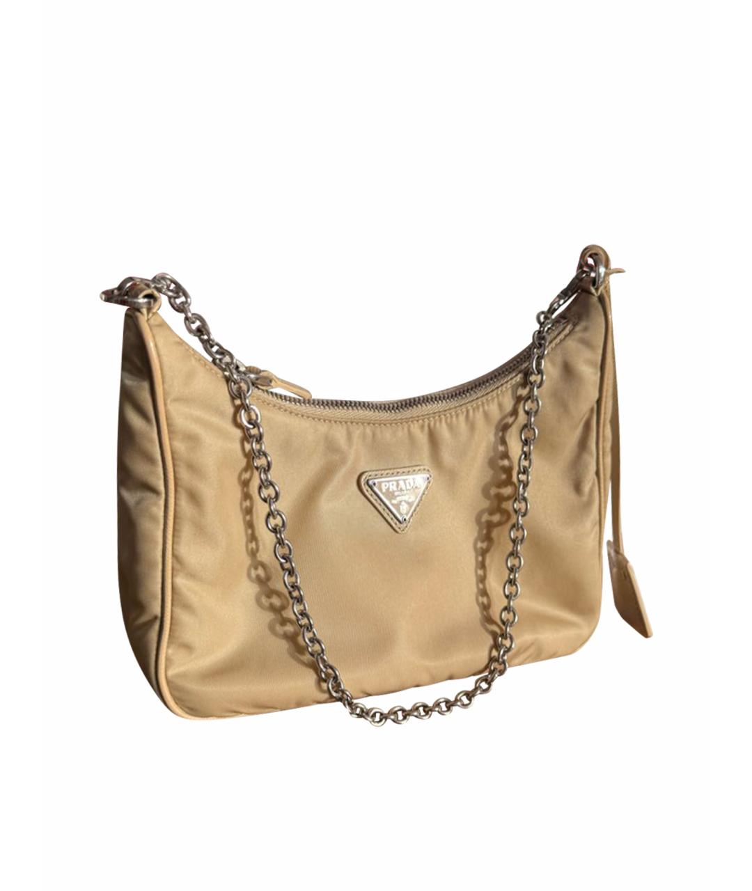 PRADA Бежевая сумка с короткими ручками, фото 1