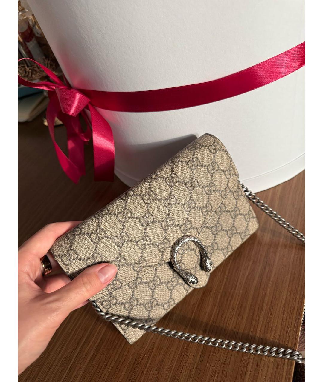 GUCCI Бежевая сумка через плечо, фото 5
