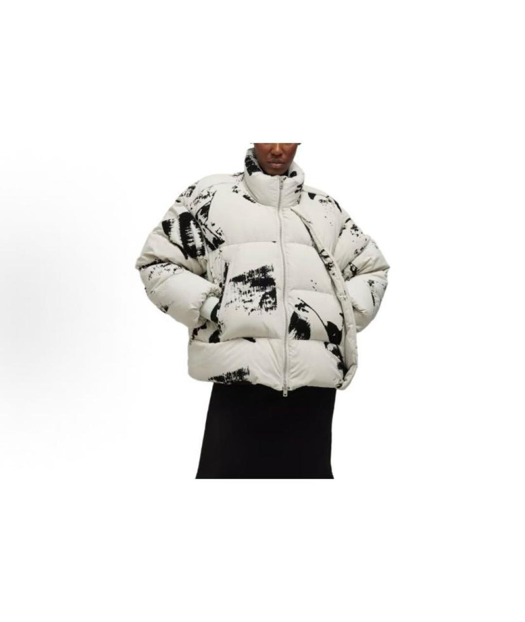 ADIDAS Белый полиэстеровый пуховик, фото 2