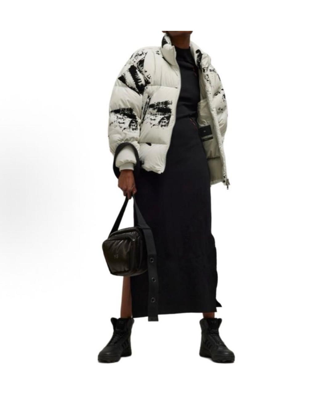 ADIDAS Белый полиэстеровый пуховик, фото 3