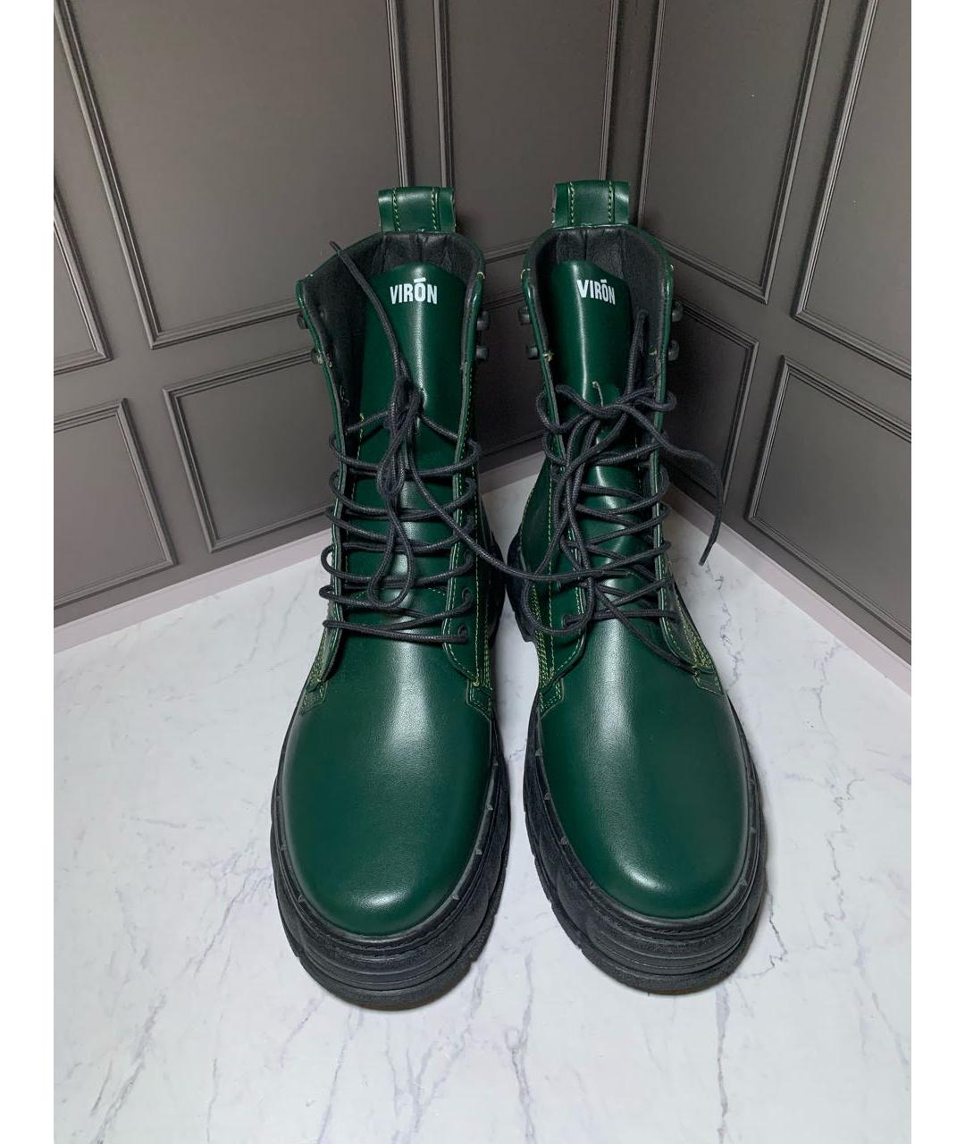 DR. MARTENS Зеленые высокие ботинки, фото 4