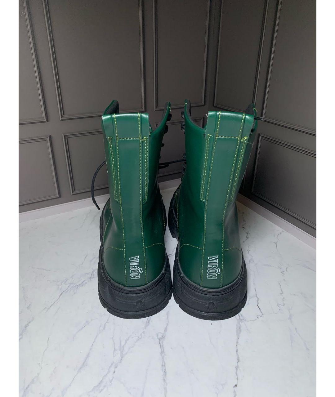 DR. MARTENS Зеленые высокие ботинки, фото 5
