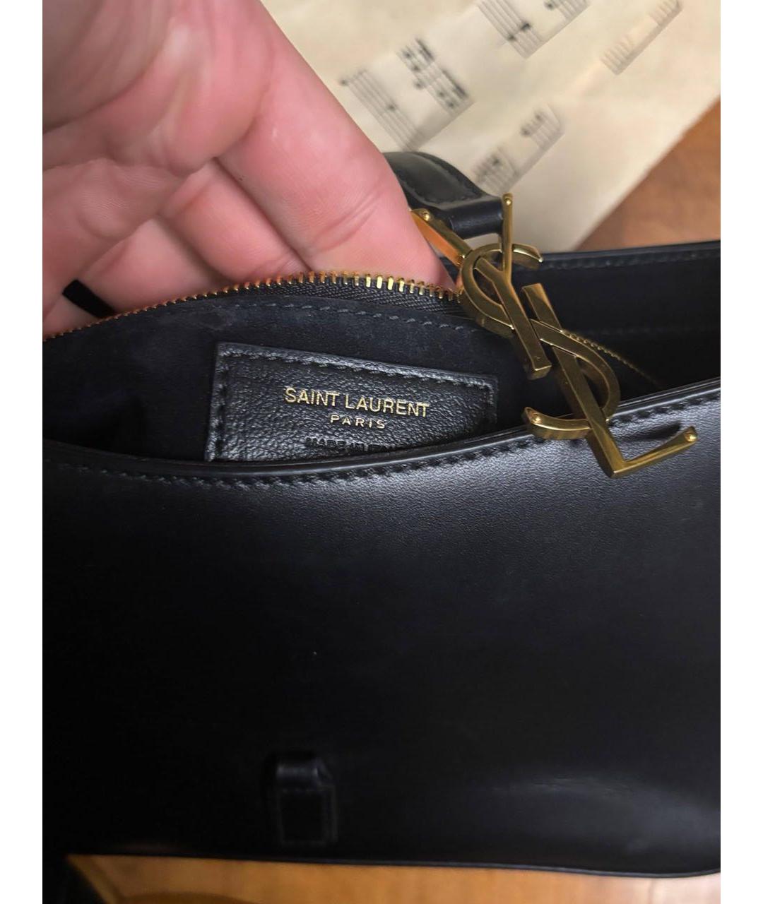 SAINT LAURENT Черная сумка на плечо, фото 2