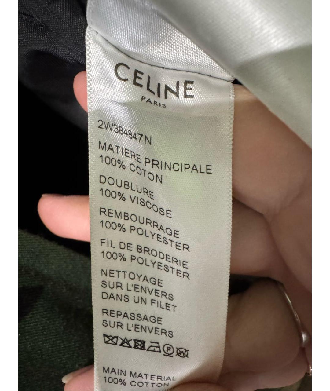 CELINE Хаки хлопковый жилет, фото 6