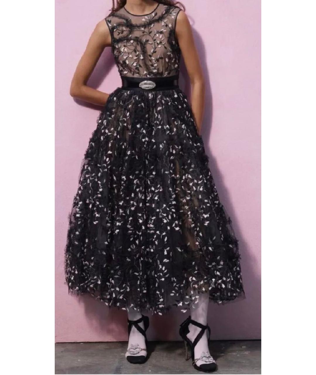 GIAMBATTISTA VALLI Черные текстильные босоножки, фото 5