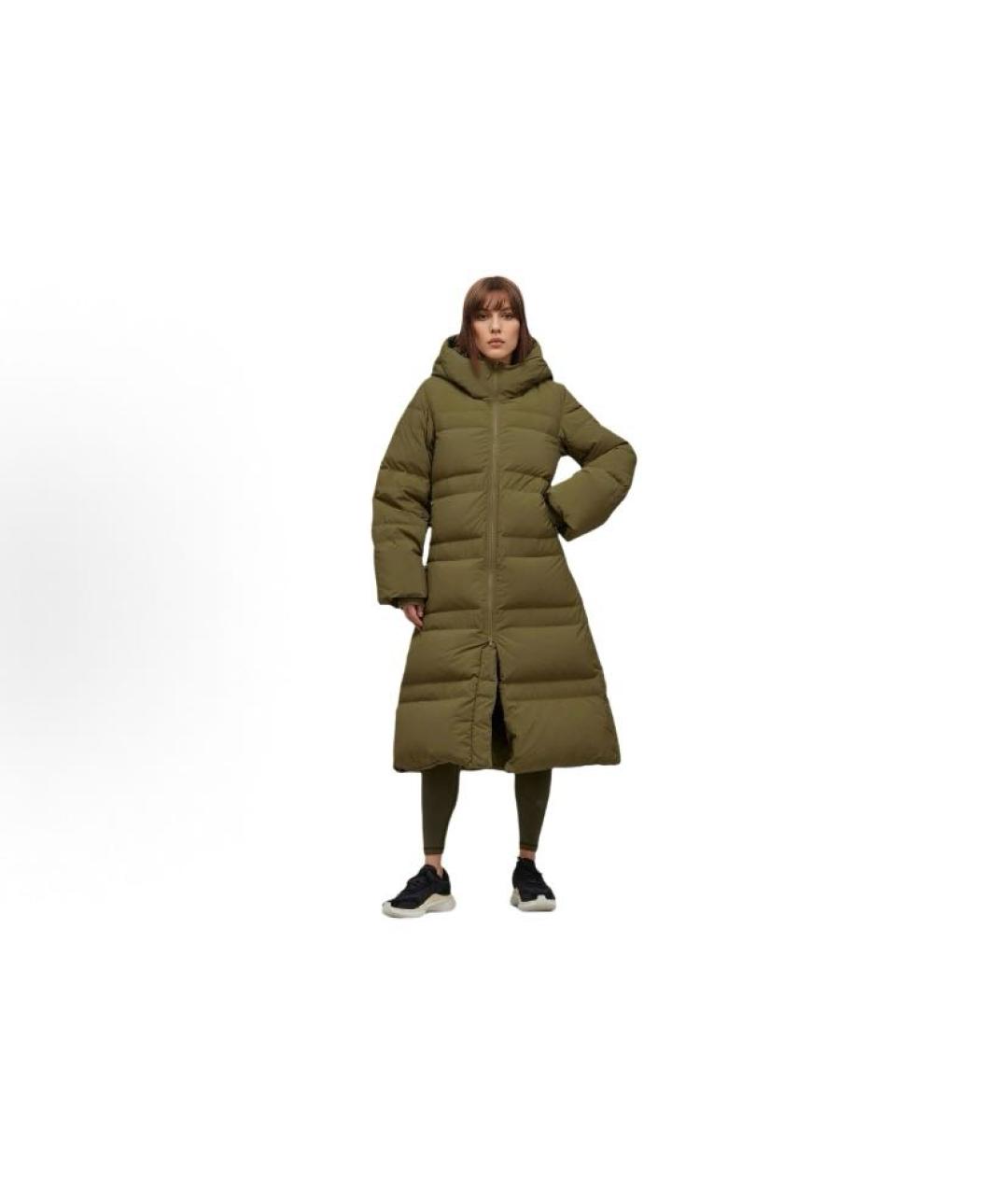 ADIDAS Хаки полиамидовый пуховик, фото 2