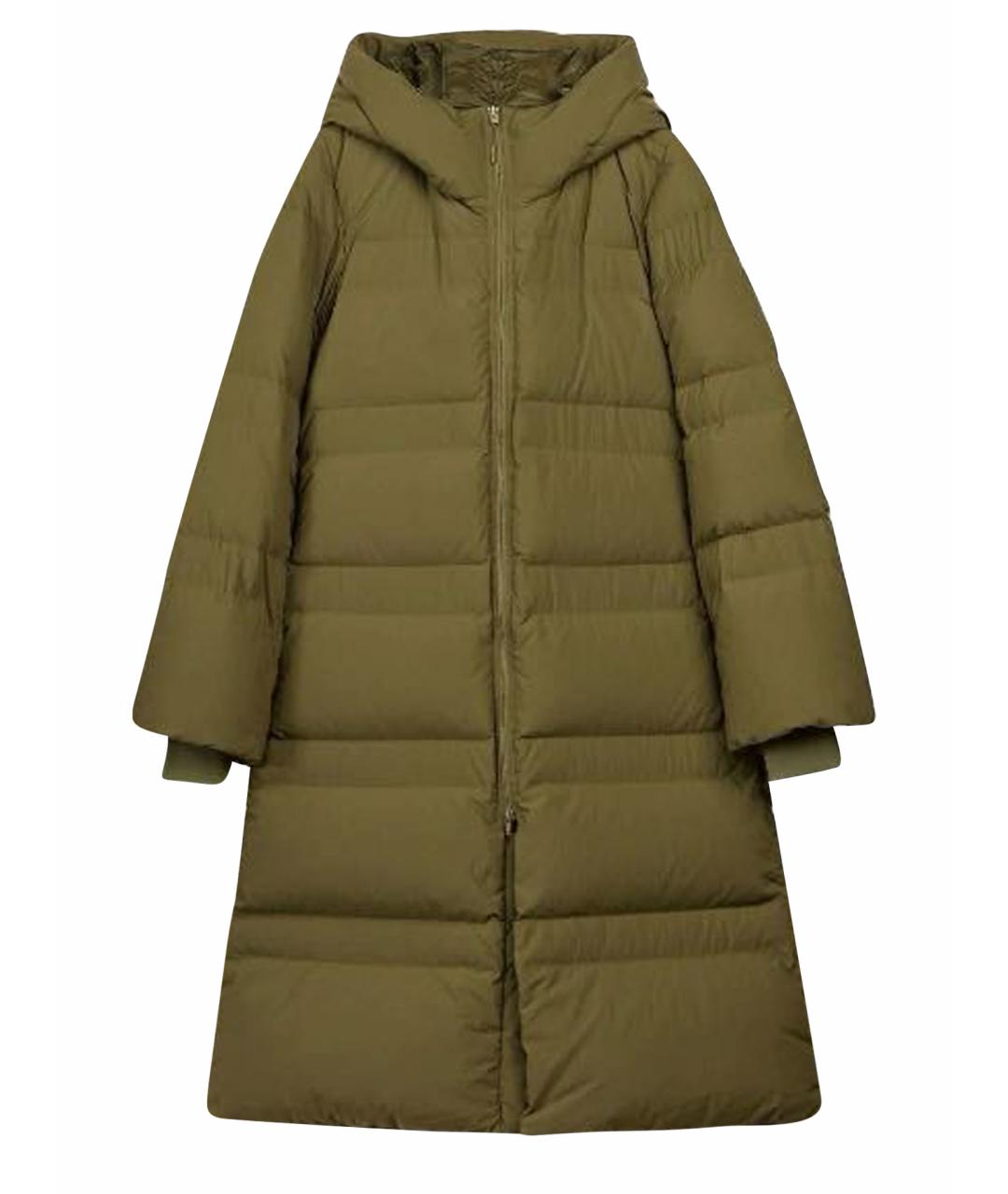 ADIDAS Хаки полиамидовый пуховик, фото 1