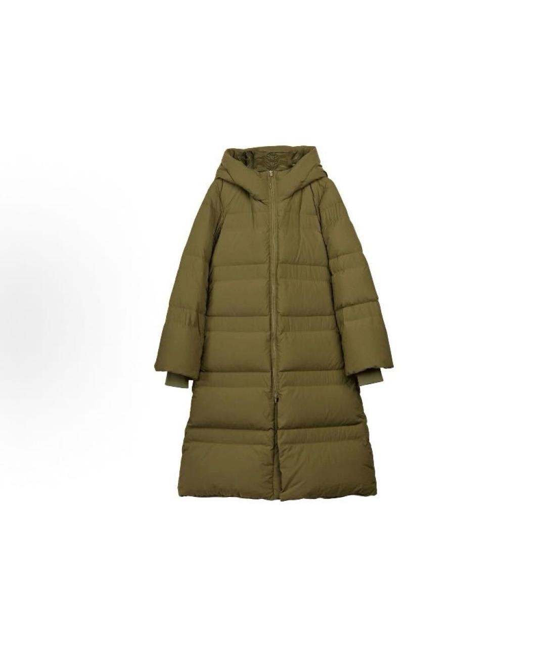 ADIDAS Хаки полиамидовый пуховик, фото 3