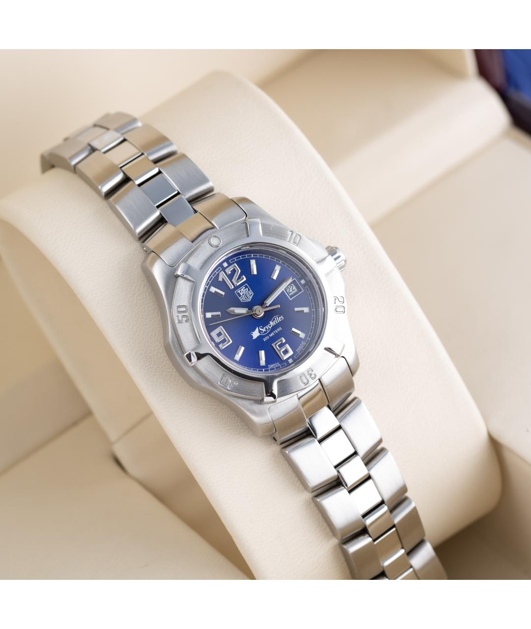 TAG HEUER Синие металлические часы, фото 2