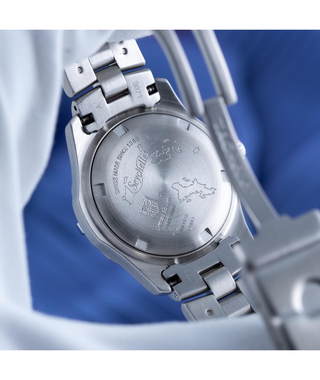TAG HEUER Синие металлические часы, фото 6