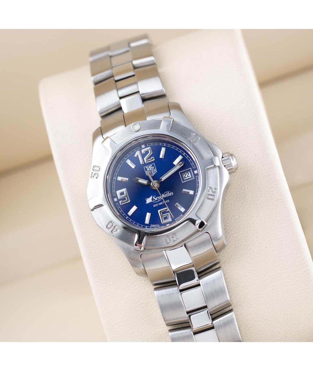 TAG HEUER Синие металлические часы, фото 10
